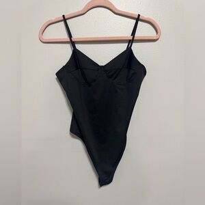 ACOA Black V-neck Bodysuit